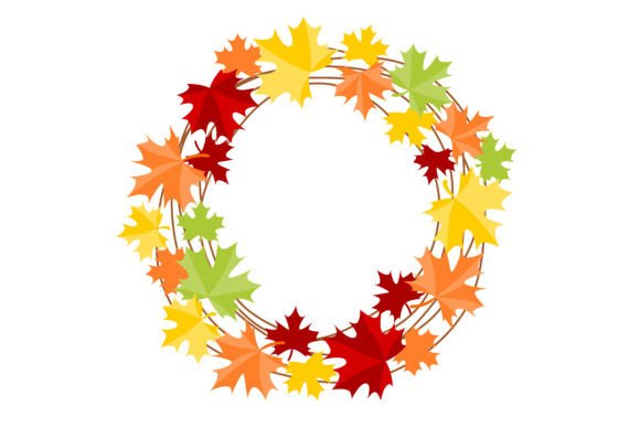 Autumn Circle Frame with Maple Leaves Review