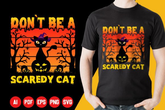 Don t Be a Scaredy Cat Halloween T-Shirt Review