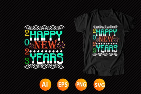 Happy New Year T-shirt Design 22 Review