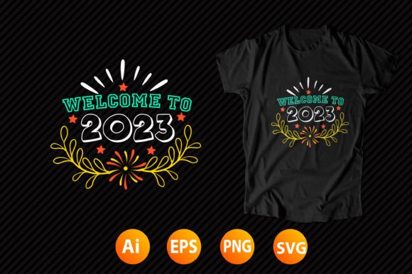 Happy New Year T-shirt Design 25 Review