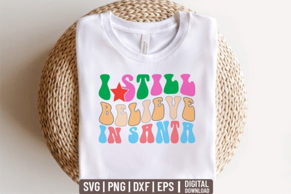 I Still Believe in Santa - Retro Christmas Embroidery